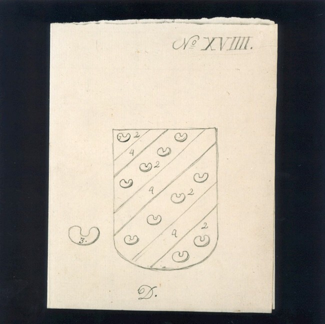 Voorstudie van: Wapen van de heren Gedeputeerden van de Ommelanden